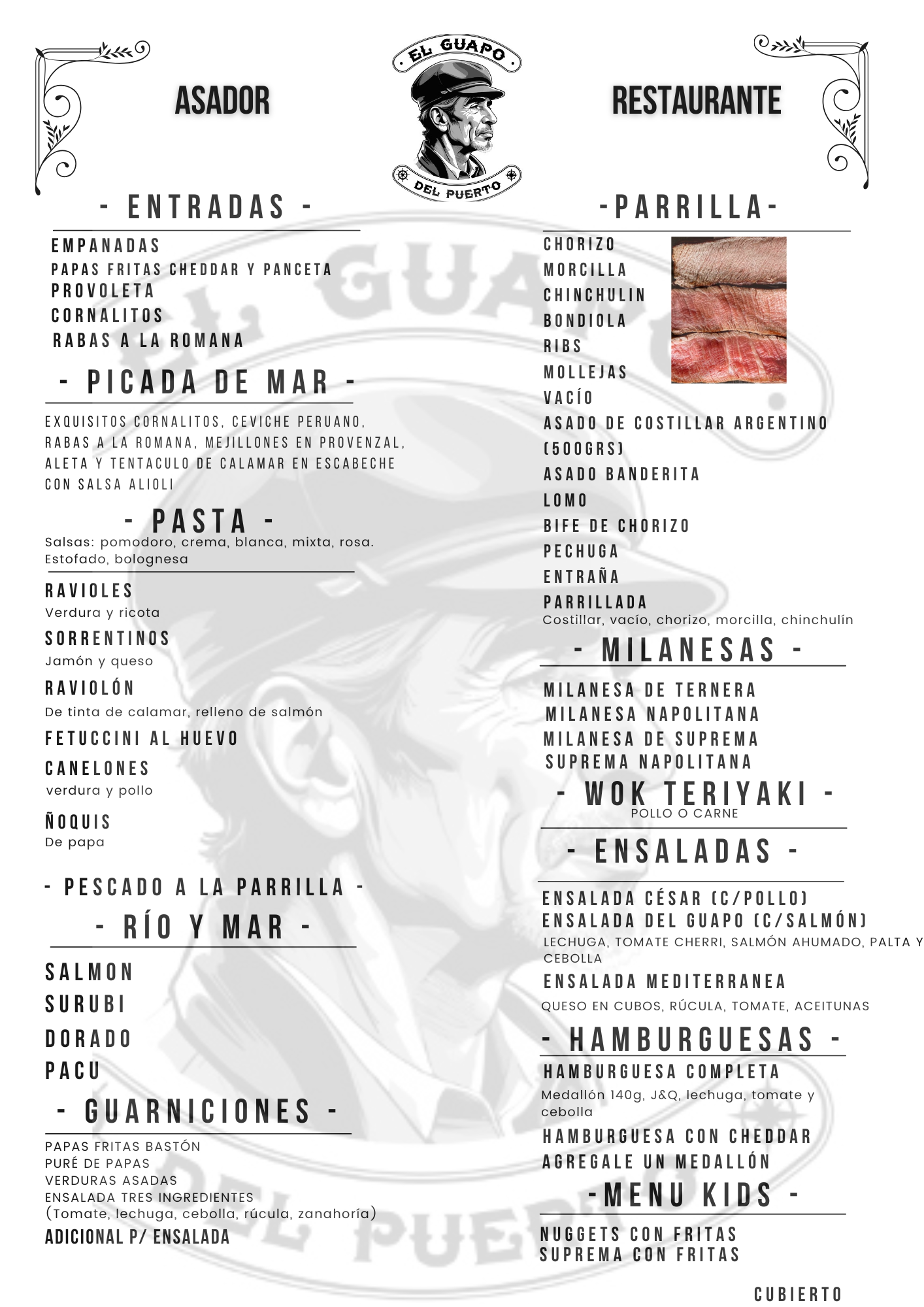 Menú Página 1